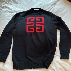 GIVENCHY black woven sweater EXCELLENT CONDITION